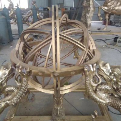 铜雕浑天仪雕塑