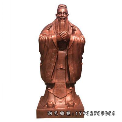 铜雕孔子雕塑