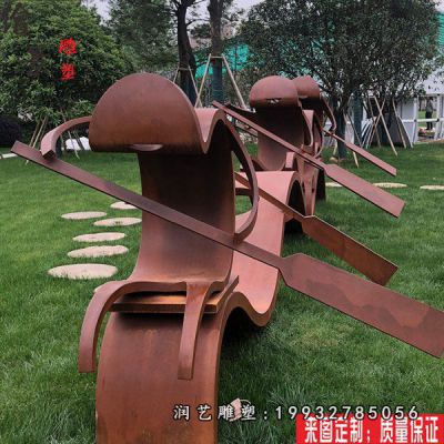 公园铜雕抽象人物雕塑