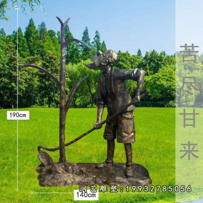 铜雕典故人物公园雕塑