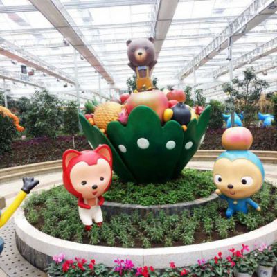 草坪玻璃钢阿狸雕塑