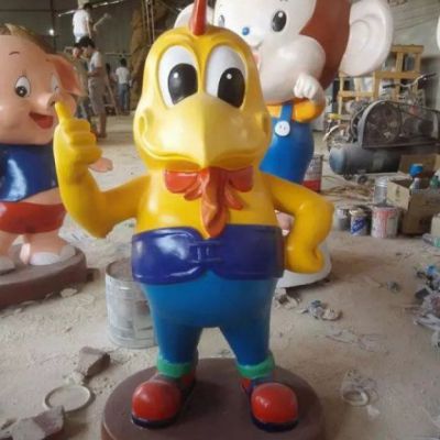 玻璃钢鸡动物雕塑