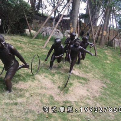 公园儿童铜雕雕塑