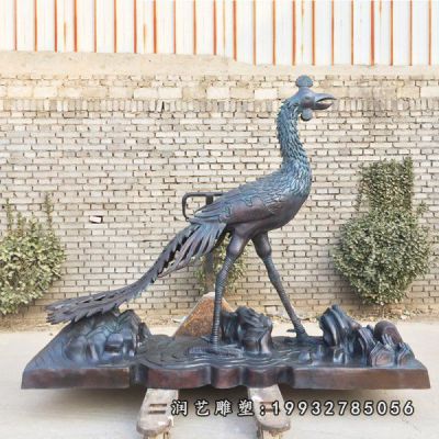 公园凤凰铜雕雕塑