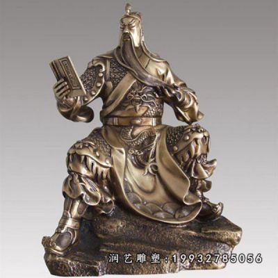 园林铜雕关公雕塑