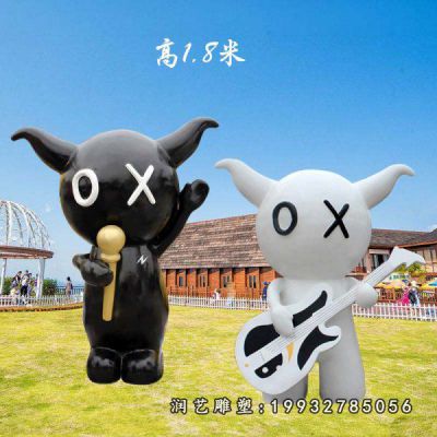 商场玻璃钢公仔雕塑