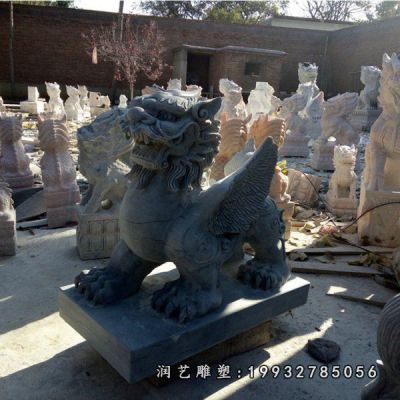 大理石貔貅雕塑