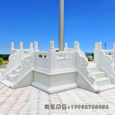 汉白玉广场升旗台石雕