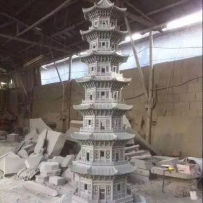 大理石塔园林雕塑