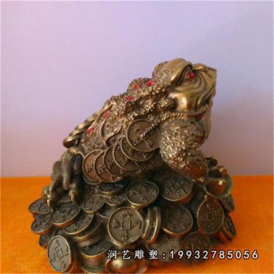 铜雕商场金蟾雕塑