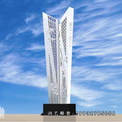 景区不锈钢镂空景观雕塑
