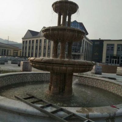 公园铜雕喷泉雕塑