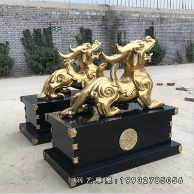 铜雕企业貔貅雕塑