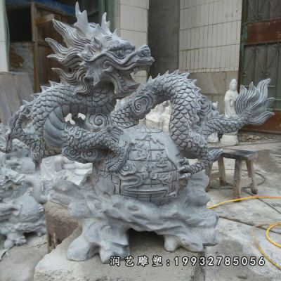大理石动物龙雕塑