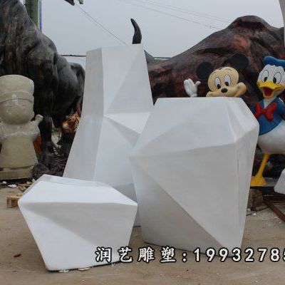 街道玻璃钢花瓶雕塑