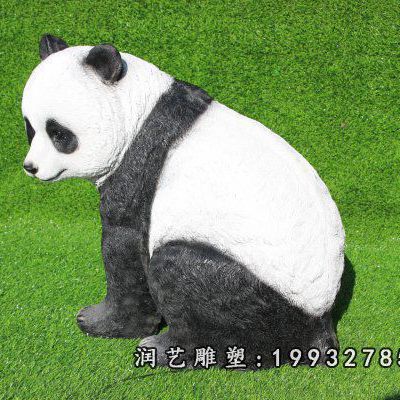 公园玻璃钢熊猫雕塑