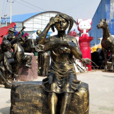 校园人物铜雕雕塑
