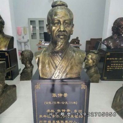 铜雕张仲景园林雕塑