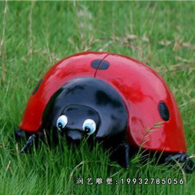 小区不锈钢瓢虫雕塑