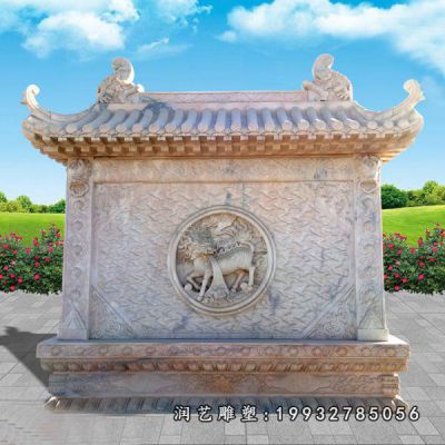 大理石影壁雕塑