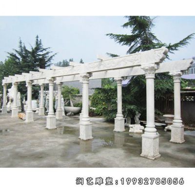 大理石长廊公园雕塑