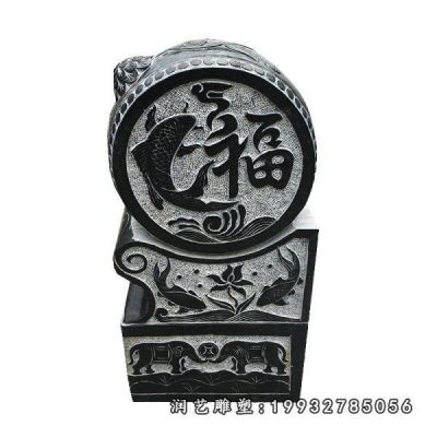 大理石抱鼓石商场雕塑