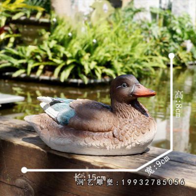 玻璃钢城市鸳鸯雕塑