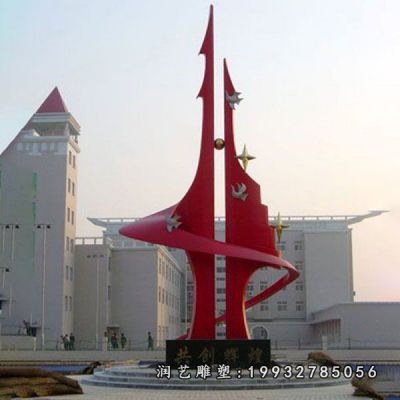 不锈钢企业辉煌雕塑