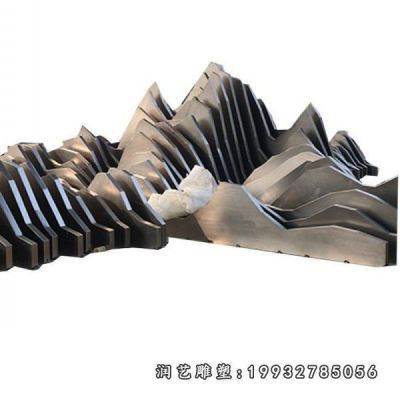 公园不锈钢假山雕塑
