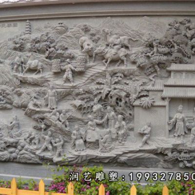 商场影壁景观石雕