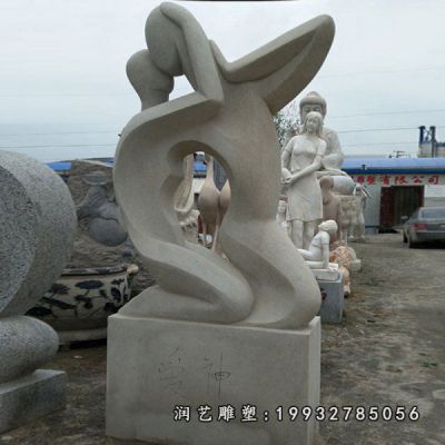 公园情侣人物石雕