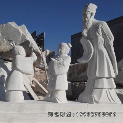 景区孔融让梨石雕