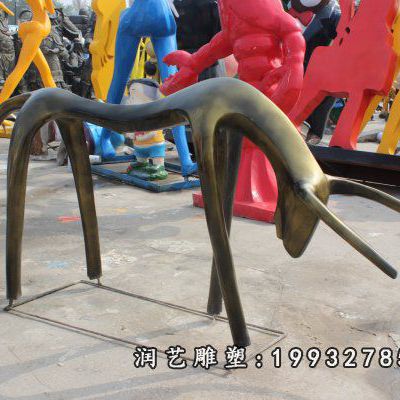 草坪羊动物铜雕