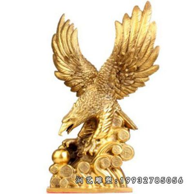 游乐场老鹰动物铜雕