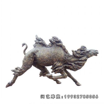 企业骆驼动物铜雕