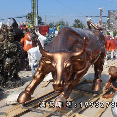 酒店牛动物铜雕