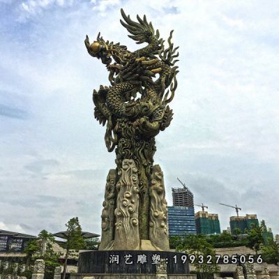 商业街龙动物铜雕