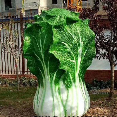 商场玻璃钢白菜仿真雕塑