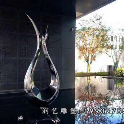 庭院不锈钢抽象景观雕塑