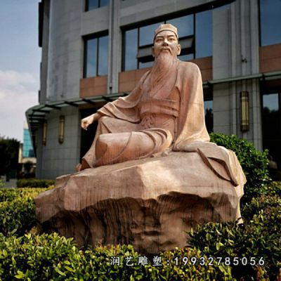 景区苏轼人物石雕