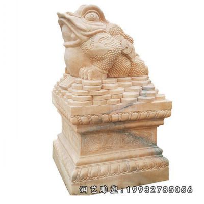 商业街金蟾动物石雕