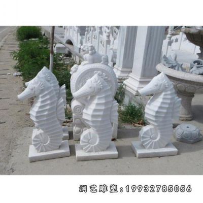 景区海马动物石雕