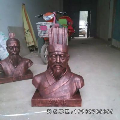 草坪古代人物铜雕