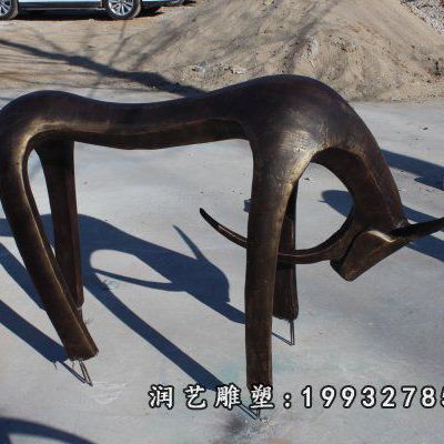 商业街羊动物铜雕