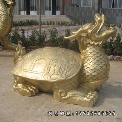 酒店动物龙龟铜雕