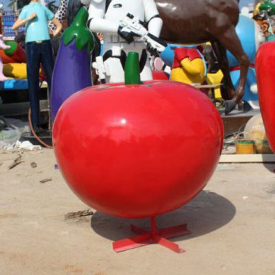 园林玻璃钢西红柿仿真雕塑