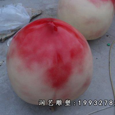 企业玻璃钢桃子雕塑