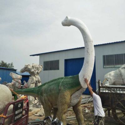 城市玻璃钢恐龙动物雕塑