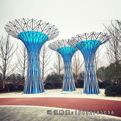 街道不锈钢镂空雕塑