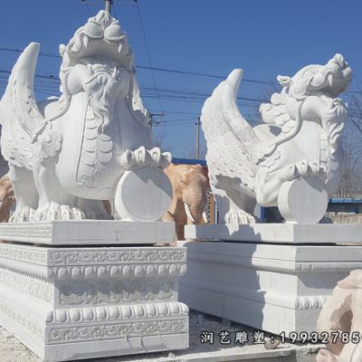 景区动物独角兽石雕